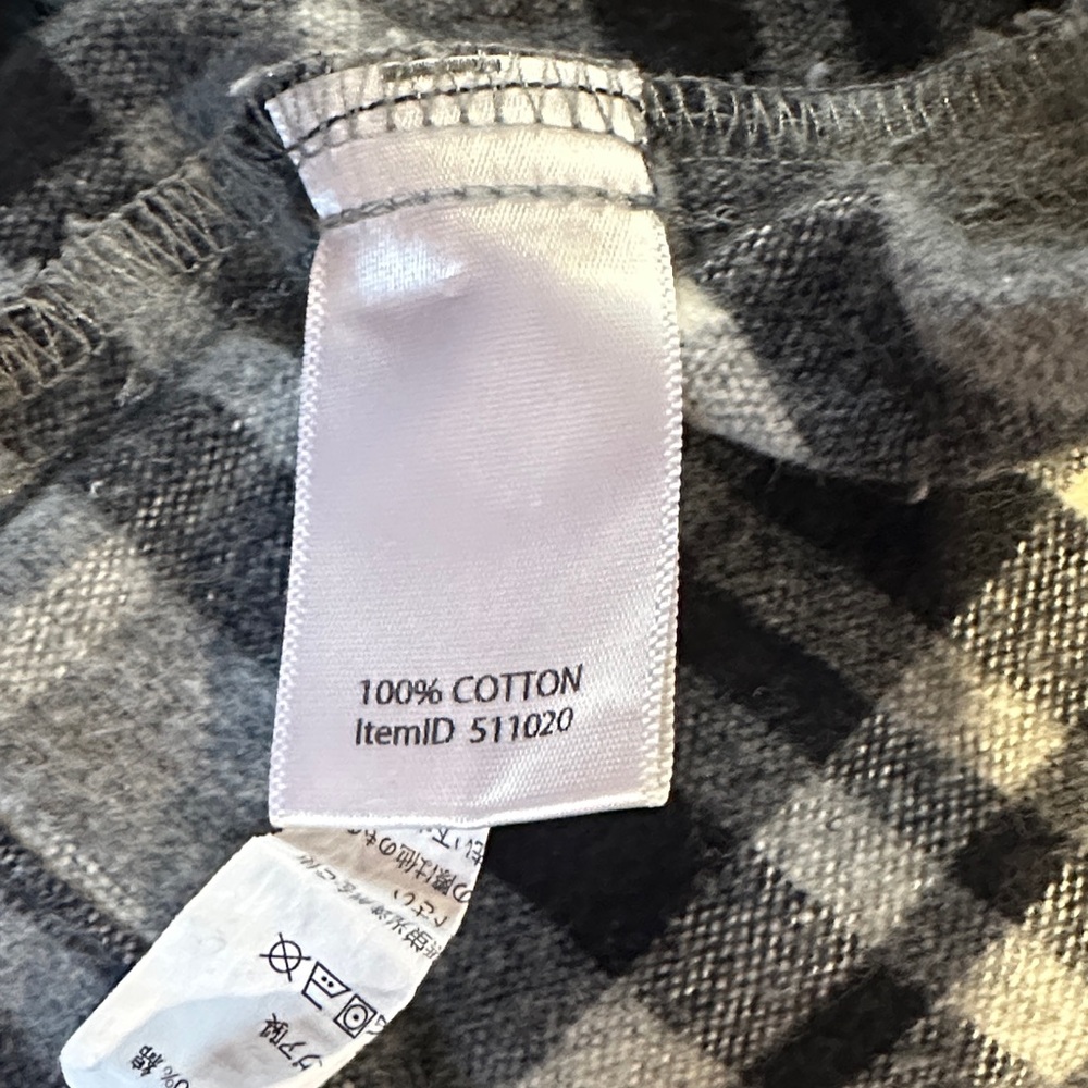 L.L. Bean Gray Black and White Plaid Zip Jacket - Picture 6 of 6